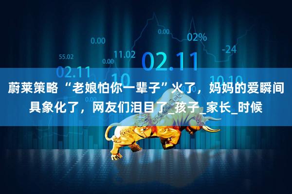 蔚莱策略 “老娘怕你一辈子”火了,妈妈的爱瞬间具象化了,网友们泪目了_孩子_家长_时候